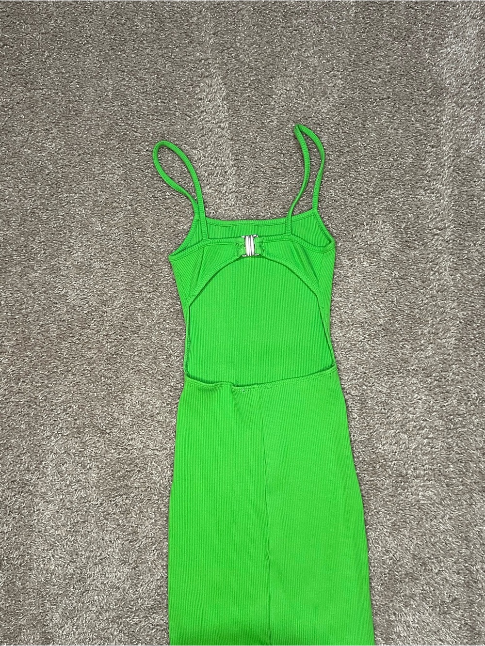 NWOT Snatched Neon Lime Green Maxi Dress - Picture 5 of 7